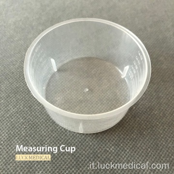 Coppa di misurazione trasparente Uso medico 60 ml/90 ml/150 ml